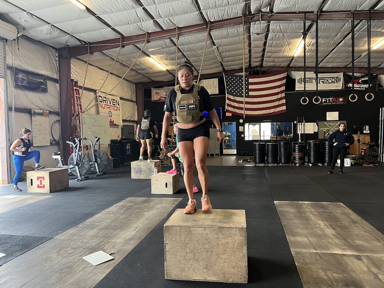 Ally step ups for Chad WOD